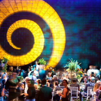 Distinctive and powerful lighting design can impact your event. This Oz-inspired yellow brick road was an impactful nod to the evening’s theme at Spotlight Gala 2013 and had everyone in the room snapping and posting photos on social media, too. Photo credit, Jacob Krupnick; lighting, Arc3 Design. 1150229_606697339371764_546955013_n