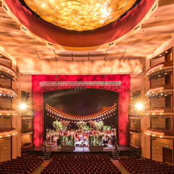 We helped the Adrienne Arsht Center for the Performing Arts in Miami celebrate their 10th Anniversary by creating a “garden of Eden” dinner hidden behind a star-studded concert with Michael Feinstein, Estelle, Arturo Sandoval, and Alvin Ailey American Dance Theater among others. Photo credit, Justin Namon; décor by Cait & Jules. The-Adrienne-Arsht-Center's-10th-Anniversary-Gala-dinner_Photo-by-Justin...