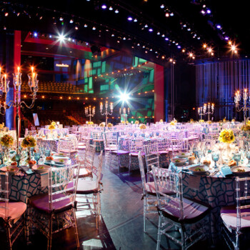 Transforming a space into a dazzling and intimate dining room is one of our specialties. This is the stage of the Victoria Theater at NJPAC, a 511-seat performance space, which doubles as a unique dinner spot for 250 at NJPAC’s Spotlight Galas. Photo credit, Cortney Van Jahnke; décor by Absolutely Wild Event Design. Vic-Spot-Gala-2015